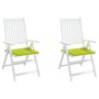 Cojines de silla de jardín 2 uds tela Oxford verde 40x40x3 cm de , Cojines para sillas y sofás - Ref: Foro24-314026, Precio: ...
