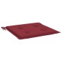 Cojines de silla de jardín 6 uds tela rojo tinto 50x50x3 cm de , Cojines para sillas y sofás - Ref: Foro24-314058, Precio: 46...