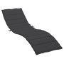 Cojín de tumbona de tela Oxford negro 200x70x3 cm de , Cojines para sillas y sofás - Ref: Foro24-314225, Precio: 48,55 €, Des...