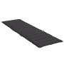 Cojín de tumbona de tela Oxford negro 200x70x3 cm de , Cojines para sillas y sofás - Ref: Foro24-314225, Precio: 48,55 €, Des...