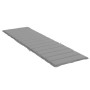 Cojín de tumbona de tela Oxford gris 200x70x3 cm de , Cojines para sillas y sofás - Ref: Foro24-314219, Precio: 39,98 €, Desc...