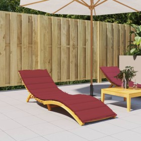 Cojín de tumbona de tela Oxford rojo tinto 200x70x3 cm de , Cojines para sillas y sofás - Ref: Foro24-314227, Precio: 41,55 €...