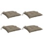 Cojines de silla de jardín 4 uds tela Oxford taupé 40x40x7 cm de , Cojines para sillas y sofás - Ref: Foro24-314885, Precio: ...