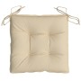 Cojines de silla de jardín 4 uds tela Oxford beige 40x40x7 cm de , Cojines para sillas y sofás - Ref: Foro24-314870, Precio: ...