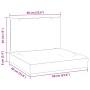 Cojines para palets 2 unidades tela Oxford gris taupé de , Cojines para sillas y sofás - Ref: Foro24-315060, Precio: 60,62 €,...