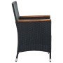 Sillas de comedor de jardín 4 unidades ratán sintético negro de , Sillas de jardín - Ref: Foro24-316695, Precio: 317,00 €, De...