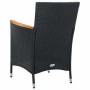 Sillas de comedor de jardín 4 unidades ratán sintético negro de , Sillas de jardín - Ref: Foro24-316695, Precio: 317,00 €, De...