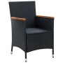 Sillas de comedor de jardín 4 unidades ratán sintético negro de , Sillas de jardín - Ref: Foro24-316695, Precio: 317,00 €, De...