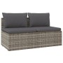 Sofá de jardín de 2 plazas con cojines ratán sintético gris de , Sofás de exterior - Ref: Foro24-318671, Precio: 182,78 €, De...