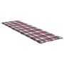 Cojín de tumbona de tela Oxford a cuadros rojo 200x70x3 cm de , Cojines para sillas y sofás - Ref: Foro24-314231, Precio: 52,...