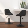 Sillas de comedor giratorias 2 uds terciopelo negro de , Sillas de comedor - Ref: Foro24-335324, Precio: 140,75 €, Descuento: %