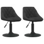 Sillas de comedor giratorias 2 uds terciopelo negro de , Sillas de comedor - Ref: Foro24-335324, Precio: 140,75 €, Descuento: %