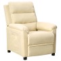 Sillón reclinable de tela crema de , Sillones - Ref: Foro24-342348, Precio: 181,79 €, Descuento: %