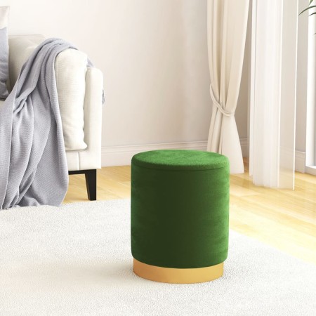 Taburete redondo verde terciopelo de , Taburetes y sillas plegables - Ref: Foro24-340283, Precio: 47,41 €, Descuento: %