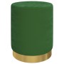 Taburete redondo verde terciopelo de , Taburetes y sillas plegables - Ref: Foro24-340283, Precio: 47,41 €, Descuento: %