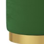 Taburete redondo verde terciopelo de , Taburetes y sillas plegables - Ref: Foro24-340283, Precio: 47,41 €, Descuento: %