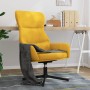 Silla de relajación de terciopelo amarillo mostaza de , Sillones - Ref: Foro24-341115, Precio: 111,47 €, Descuento: %