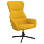 Silla de relajación de terciopelo amarillo mostaza de , Sillones - Ref: Foro24-341115, Precio: 111,47 €, Descuento: %