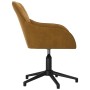 Silla de oficina giratoria de terciopelo marrón de , Sillas de oficina - Ref: Foro24-344864, Precio: 91,19 €, Descuento: %