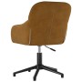 Silla de oficina giratoria de terciopelo marrón de , Sillas de oficina - Ref: Foro24-344864, Precio: 91,19 €, Descuento: %