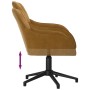 Silla de oficina giratoria de terciopelo marrón de , Sillas de oficina - Ref: Foro24-344864, Precio: 91,19 €, Descuento: %