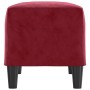 Banco de terciopelo rojo vino tinto 70x35x41 cm de , Bancos - Ref: Foro24-349401, Precio: 48,48 €, Descuento: %