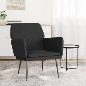 Sillón de terciopelo negro 62x79x79 cm de , Sillones - Ref: Foro24-351377, Precio: 103,31 €, Descuento: %