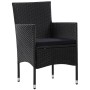 Set de muebles de jardín 4 pzas y cojines ratán sintético negro de , Conjuntos de jardín - Ref: Foro24-45813, Precio: 299,11 ...