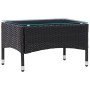 Set de muebles de jardín 4 pzas y cojines ratán sintético negro de , Conjuntos de jardín - Ref: Foro24-45813, Precio: 299,11 ...