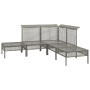 Set de muebles de jardín 5 pzas y cojines ratán sintético gris de , Conjuntos de jardín - Ref: Foro24-319663, Precio: 325,44 ...