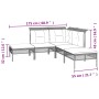 Set de muebles de jardín 5 pzas y cojines ratán sintético gris de , Conjuntos de jardín - Ref: Foro24-319663, Precio: 325,44 ...