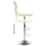 Taburetes de cocina 2 unidades cuero sintético color crema de , Taburetes de cocina - Ref: Foro24-323637, Precio: 133,50 €, D...
