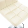 Taburetes de cocina 2 unidades cuero sintético color crema de , Taburetes de cocina - Ref: Foro24-323637, Precio: 133,50 €, D...