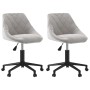 Sillas de comedor giratorias 2 uds de terciopelo gris claro de , Sillas de comedor - Ref: Foro24-335495, Precio: 139,44 €, De...