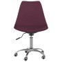 Sillas de comedor giratorias 2 unidades tela morado de , Sillas de comedor - Ref: Foro24-338355, Precio: 174,95 €, Descuento: %