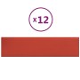 Paneles de pared 12 uds cuero sintético rojo 60x15 cm 1,08 m² de , Recubrimiento de paredes - Ref: Foro24-343829, Precio: 25,...