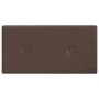 Paneles de pared 12 uds cuero sintético marrón 30x15 cm 0,54 m² de , Recubrimiento de paredes - Ref: Foro24-343973, Precio: 2...