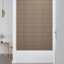 Paneles pared 12 uds cuero sintético capuchino 30x15 cm 0,54 m² de , Recubrimiento de paredes - Ref: Foro24-343971, Precio: 2...