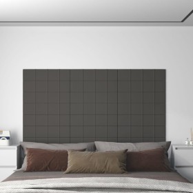 Paneles de pared 12 uds tela gris oscuro 60x15 cm 1,08 m² de , Recubrimiento de paredes - Ref: Foro24-344053, Precio: 29,20 €...