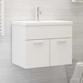 Cabinet with glossy white chipboard sink by vidaXL, bathroom vanities - Ref: Foro24-3070820, Price: 140,82 €, Discount: %