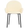 Sillas de comedor 2 unidades cuero sintético crema de , Sillas de comedor - Ref: Foro24-344755, Precio: 83,11 €, Descuento: %