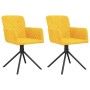Sillas de comedor giratorias 2 uds terciopelo amarillo de , Sillas de comedor - Ref: Foro24-344797, Precio: 135,22 €, Descuen...