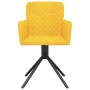 Sillas de comedor giratorias 2 uds terciopelo amarillo de , Sillas de comedor - Ref: Foro24-344797, Precio: 135,22 €, Descuen...