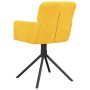 Sillas de comedor giratorias 2 uds terciopelo amarillo de , Sillas de comedor - Ref: Foro24-344797, Precio: 135,22 €, Descuen...