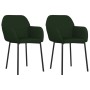 Sillas de comedor 2 unidades terciopelo verde oscuro de , Sillas de comedor - Ref: Foro24-344703, Precio: 112,11 €, Descuento: %