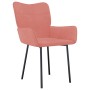 Sillas de comedor 2 unidades terciopelo rosa de , Sillas de comedor - Ref: Foro24-344824, Precio: 146,05 €, Descuento: %