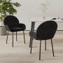 Sillas de comedor 2 unidades terciopelo negro de , Sillas de comedor - Ref: Foro24-344769, Precio: 130,08 €, Descuento: %