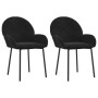 Sillas de comedor 2 unidades terciopelo negro de , Sillas de comedor - Ref: Foro24-344769, Precio: 130,08 €, Descuento: %