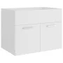 Mueble con lavabo blanco brillante aglomerado de vidaXL, Tocadores de baño - Ref: Foro24-3070820, Precio: 140,82 €, Descuento: %