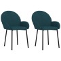 Sillas de comedor 2 unidades terciopelo azul de , Sillas de comedor - Ref: Foro24-344762, Precio: 119,58 €, Descuento: %